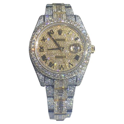 iced out diamond rolex replica|rolex datejust 41 iced out.